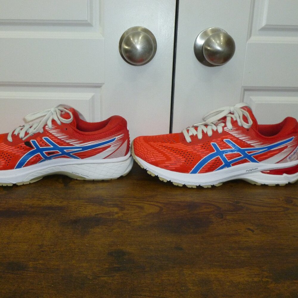 Asics Red, White & Blue GT 2000 Women's Running Shoes - Picture 12 of 16